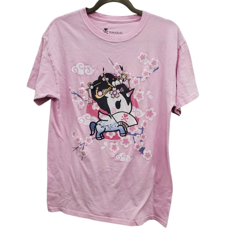 Tokidoki x Hot Topic Baby Pink Kawaii Harajuku Unicorno Graphic Tee Unisex L